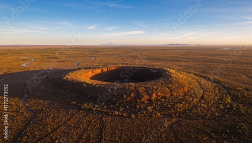 Aerial view of Wolfe Creek ...