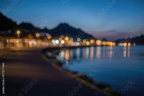 Blurred bokeh lights at a f...