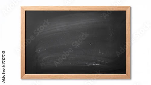 Blackboard made of wood on ...