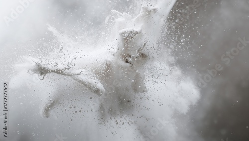 White powder explosion crea...