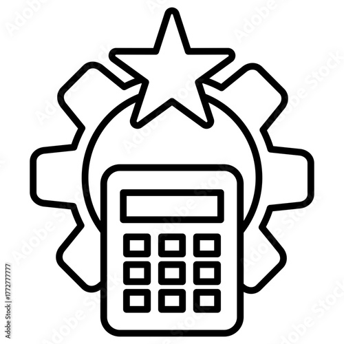 Calculation Outline Icon