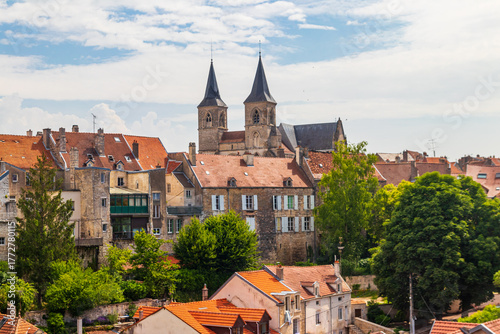 Fotografie View of the old town of Chaumont in Haute-Marne department, Grand Est, France
