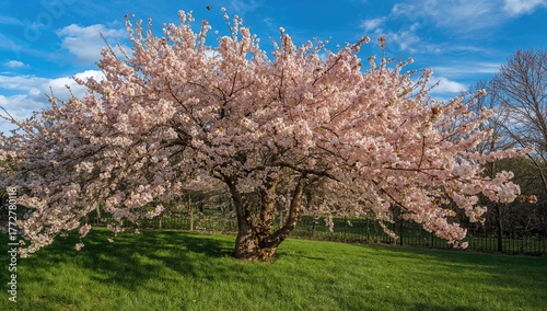 Sunny Day Scene With Bloomi...