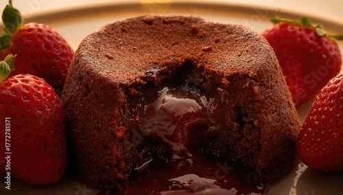 Close-up of warm chocolate ...