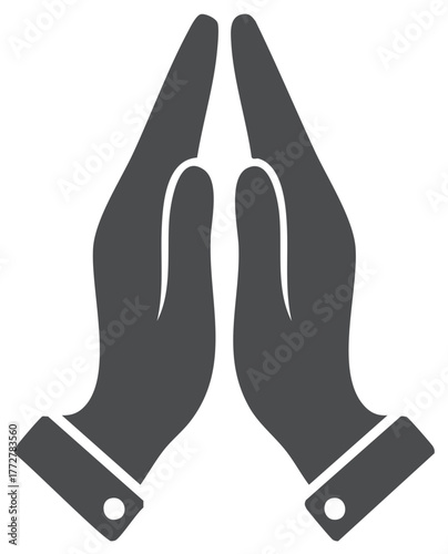 Hands in Prayer Hopeful Gesture Devotion Belief Faith Spiritual Beliefs Praying Supplication Worship