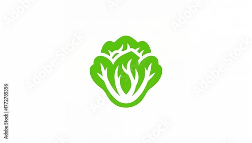 Icon of leafy green lettuce...