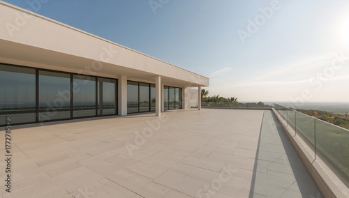 Expansive and vacant terrac...