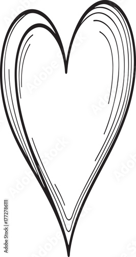 Heart Beat silhouette vector with white background