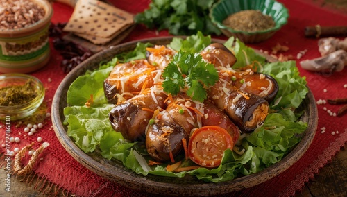 Eggplant rolls filled with ...