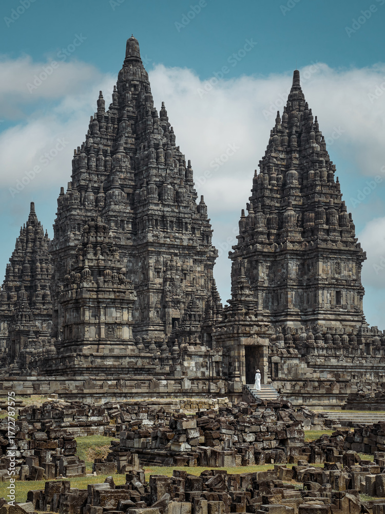 Fototapeta premium the Prambanan temple in Yogyakarta, Indonesia