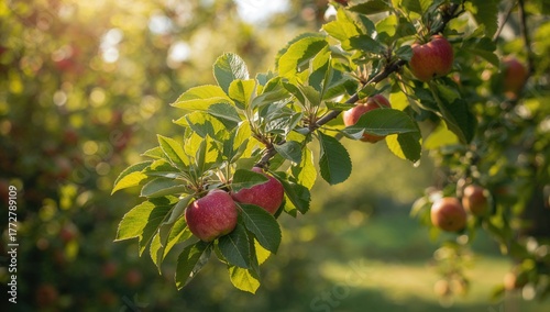 Apple branch bearing ripe f...
