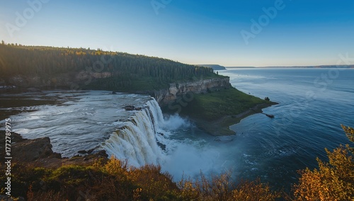 Northern waterfalls surroun...