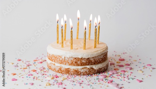 Birthday cake adorned with ...