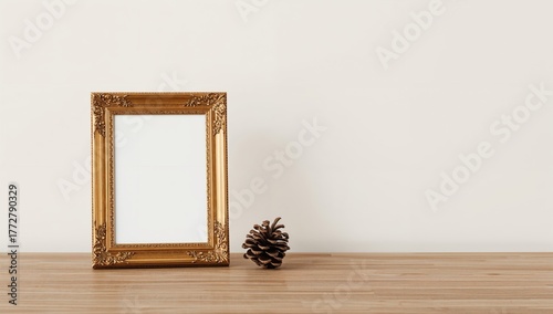 Blank greeting card display...