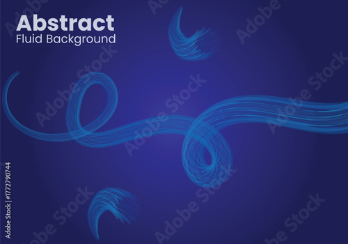 Neon blue gradient 3D fluid abstract background design theme for wallpaper featuring swift organic fluid shape enhance it's dynamic appeal
