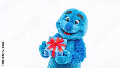 Blue book character mascot ...