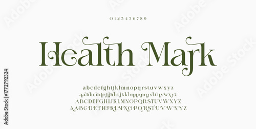 Typography beauty fashion elegant minimalist serif italic fonts decorative wedding vintage retro logos. Minimal luxury font alphabet logo. Vector illustration