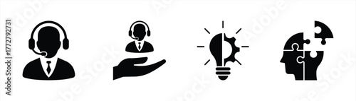 Customer Support icon set