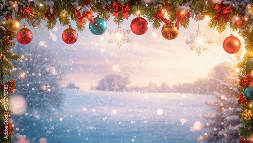 Vibrant holiday ornaments r...