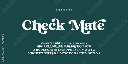 Premium luxury elegant alphabet letters and numbers. Vintage wedding typography classic serif font decorative vintage retro. creative vector illustration