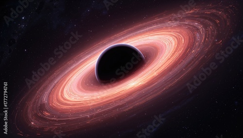 Giant Black Hole Encircled ...