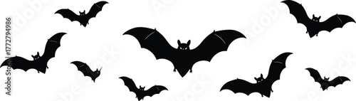Bat silhouette vector, flying bat clipart, Halloween spooky design, nocturnal animal art, gothic wildlife graphic, dark creature illustration, night symbol
