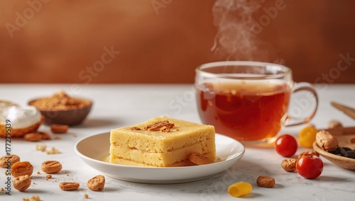 Delicious halva served with...