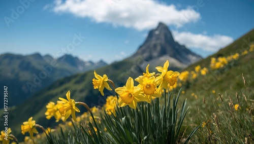 Daffodils Flourishing on th...