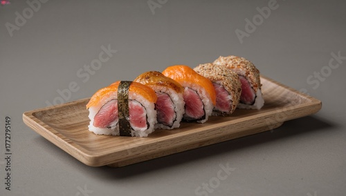 Seafood Sushi Roll Featurin...