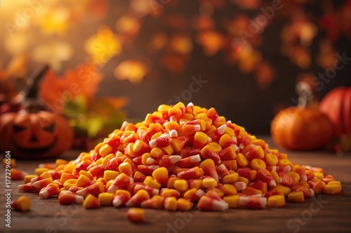 Pile of Candy Corn for Hall...