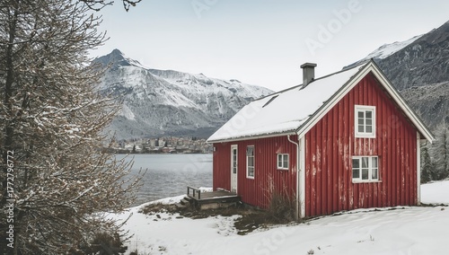 Charming crimson cottage be...