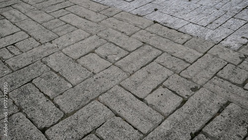 Concrete tiled pavement sur...