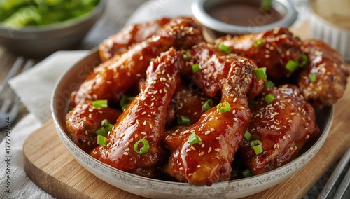 Asian honey garlic chicken ...