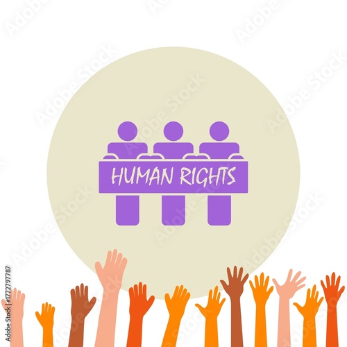 Civil Rights Day concept with equality and justice theme