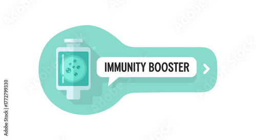 Immunity Booster A Medical Illustration Depicting Health, Wellness, and Disease Prevention
