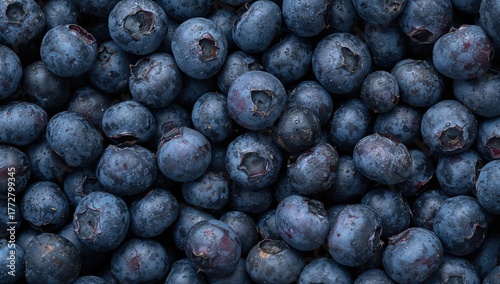 Close-up of ripe, juicy blu...
