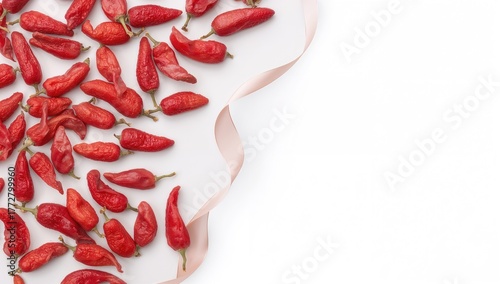 Fresh goji berries displaye...