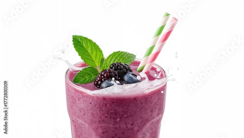 Blackberry milk smoothie ac...