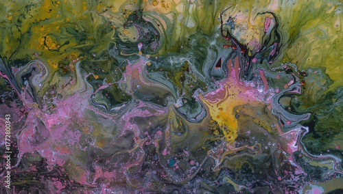 Alcohol ink effect with vib...