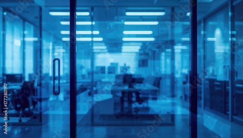 Double exposure of a blue w...