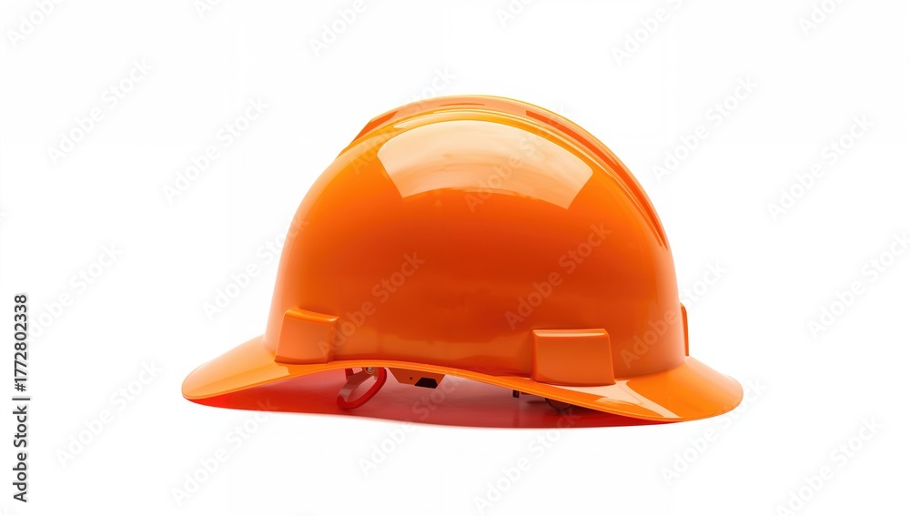 Fototapeta premium Construction Helmet isolated on white background, safety equipment focus