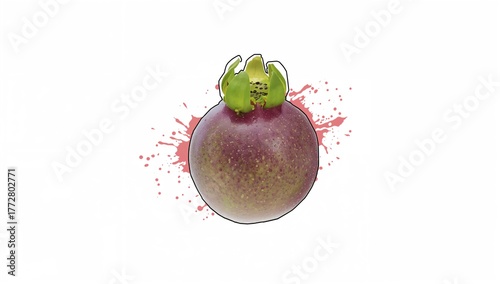 Half of a purple passion fr...