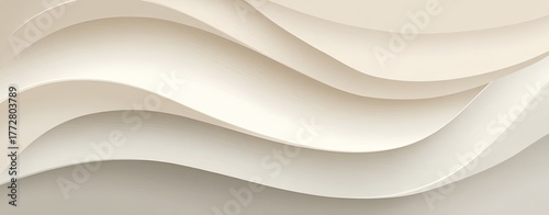 Abstract, layered, flowing beige waves creating a soft, elegant, and textured design
