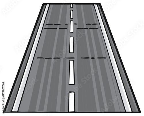 Illustration of a Road or Highway Perspective
