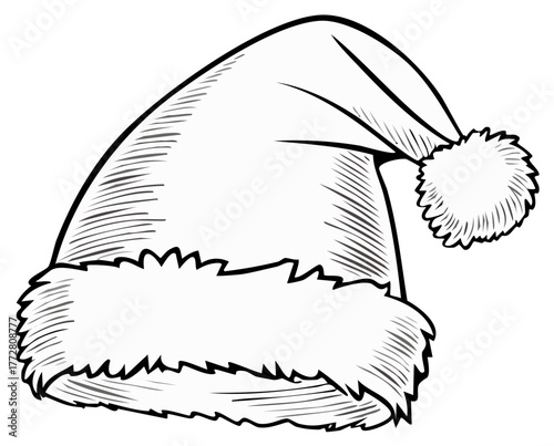 Santa Claus Hat Vector Illustration