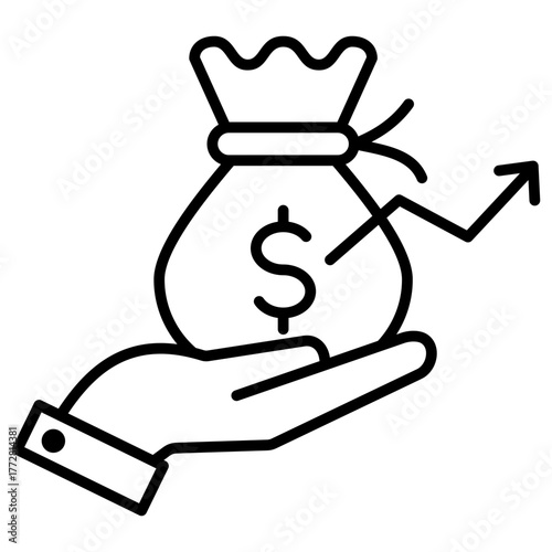 Investment Outline Icon