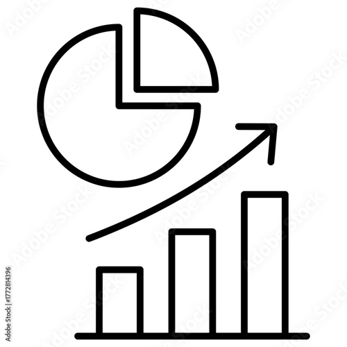 Market Share Outline Icon