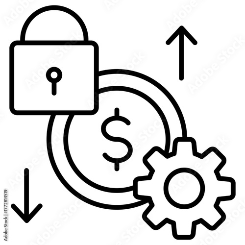 Cost Control Outline Icon