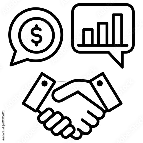 Negotiation Outline Icon