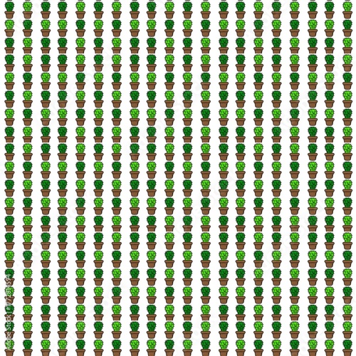 Cactus pattern abstract colorful background